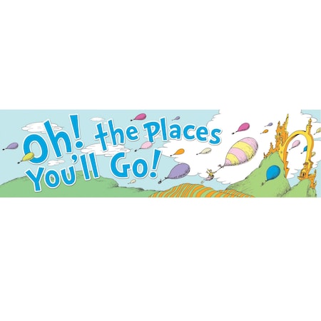 Eureka Dr. Seuss Oh the Places Balloons Classroom Banner 849581